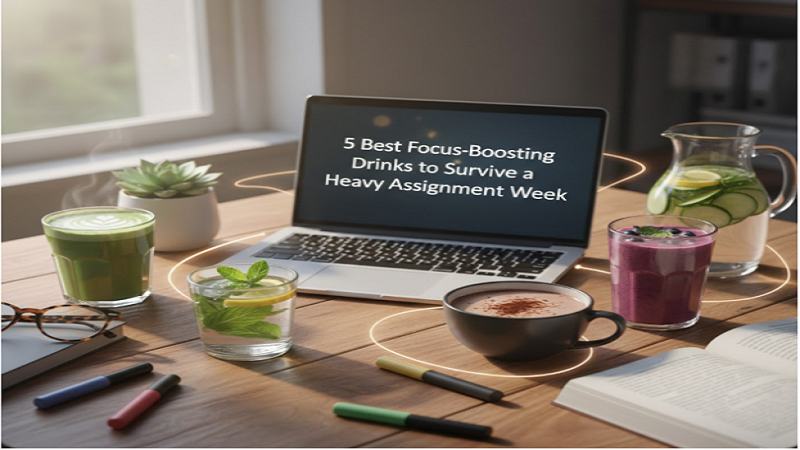 5 Best Focus-Boosting Drinks to Survive a Heavy Assignment Week